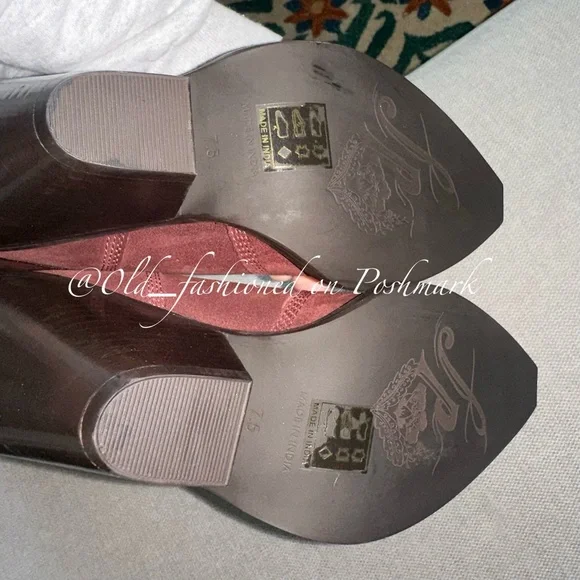 FREE PEOPLE Leather Triple Crown OTK Boots - Espresso - Picture 13 of 13